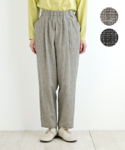 nofl コットンリネンテーパードパンツ