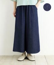 nofl コットンデニムワイドパンツ