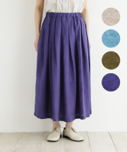 nofl リトアニアリネンタックロングスカート