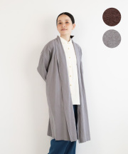 新品！nofl ノフル ウールリネン ガウンコート 羽織り ベルト 2.4万 noflのカーデ・アウター | ナチュラル服通販サイト nofl