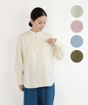 nofl 荒炊きコーデュロイラウンドカラーシャツ