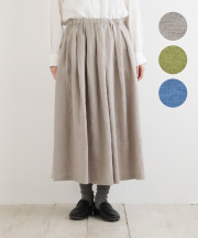 nofl リトアニアリネンタックロングスカート
