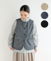 nofl リネンコットンベスト