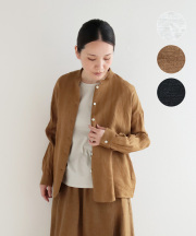 nofl フレンチリネンキャンバスワッシャーシャツジャケット