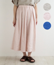 nofl リトアニアリネンタックロングスカート