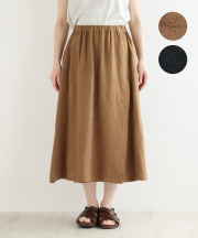 nofl フレンチリネンラップスカート