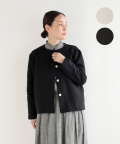 【nofl】スーピマコットン度詰め裏毛カーディガン