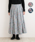 nofl コットンレーヨンウールボタニカルタックスカート