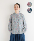 nofl コットンレーヨンウールボタニカルブラウス