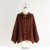 nofl コットンシャーリングギャザーブラウス
