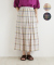 nofl リネンチェックタックスカート
