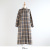 nofl コットン起毛チェックシャツワンピース
