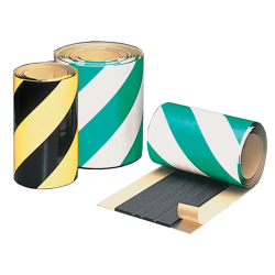 コーナーガード　白/緑　（反射）　送料無料　（6mm厚×240mm幅×2000mm　2本/セット）