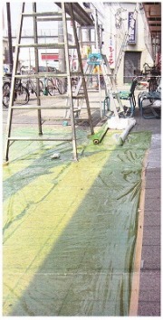 スベランシート　透明緑色　送料無料！（0.03mm厚×1800mm幅×100m巻　25本/セット）