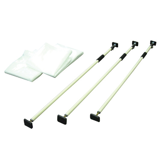 リフォームカーテン　送料無料！（シート：2000mm巾×2800mm）　シート2枚+支柱3本/１セット