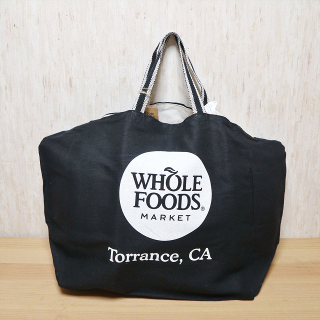 限定トート WHOLE FOODS 大判バック 黒