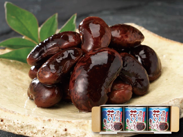 JAあがつま 高原花いんげん煮豆 缶詰3個セット