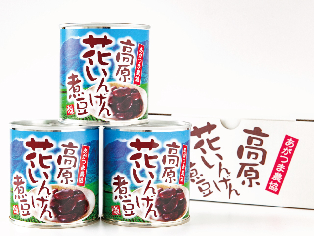 JAあがつま 高原花いんげん煮豆 缶詰3個セット