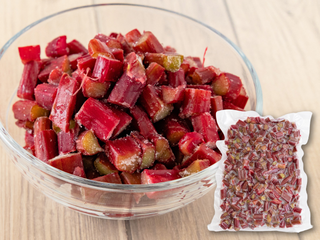 長野県富士見町産 赤いルバーブ(カット) 500g【冷凍】