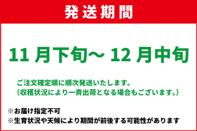 11月下旬-12月中旬