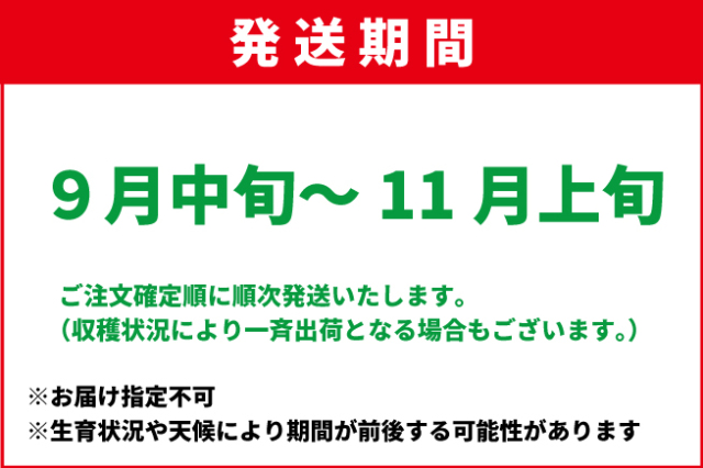 9月中旬-11月上旬