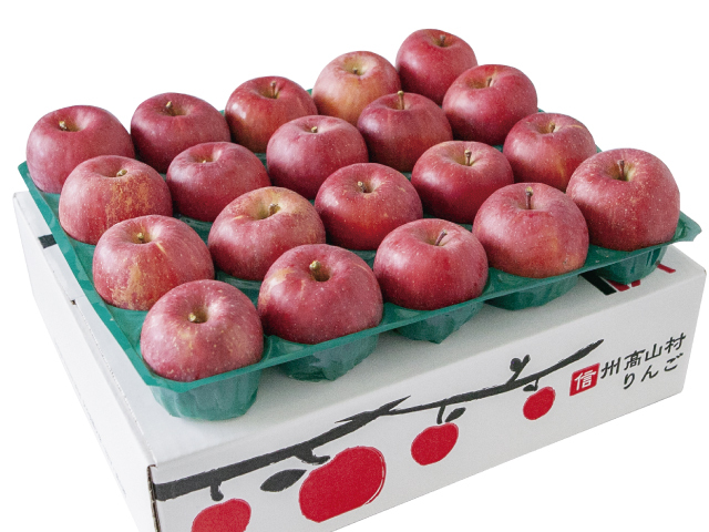 長野県高山村指定農園 サンふじ 小玉20玉（風袋込約4.5kg)[予約期間：2025.11/1-12/21]