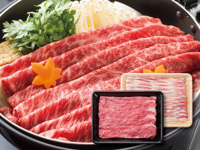 信州アルプス牛＆信州オレイン豚しゃぶしゃぶ・すき焼きセット