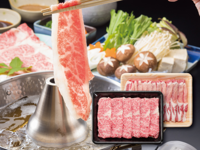 吉清 信州プレミアム牛＆信州オレイン豚しゃぶすき