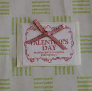 無料シール　VALENTINE'S DAY