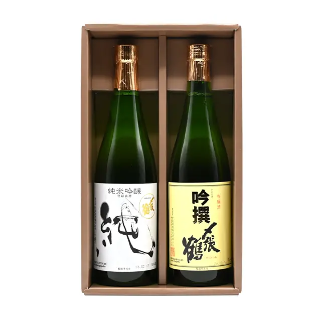 日本酒 宮尾酒造 〆張鶴  吟撰・純 720ml×2 化粧箱入