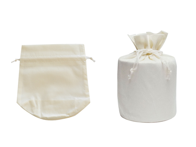 不織布 巾着袋 丸底