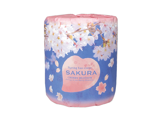 販促用 贈答用 記念品 トイレットペーパー 桜ロール 30mダブル 個包装100個