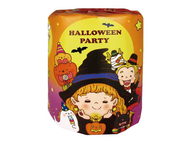 販促用トイレットペーパー ハロウィンパーティー ダブル30M 個包装100個
