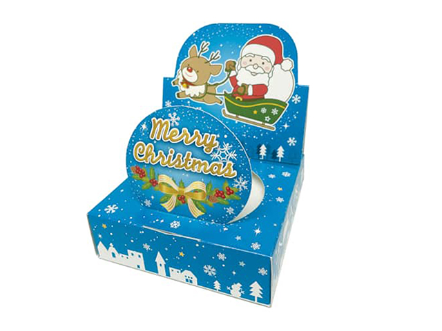 クリスマス 販促用ティッシュ 遊遊NEWクリスマス20W 100箱