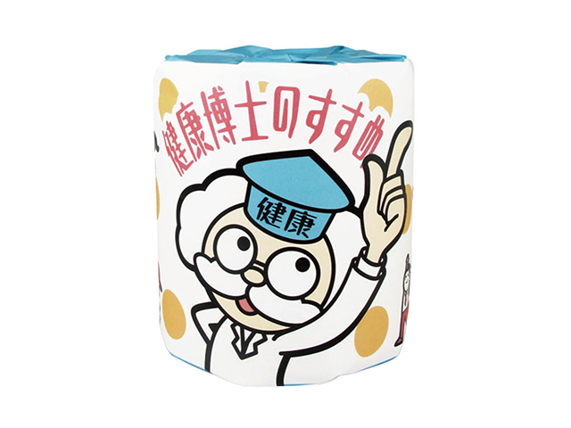 林製紙 啓発用トイレットペーパー 健康博士のすすめ ダブル30m 再生紙100％ 個包装100個