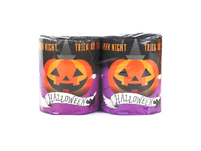 販促用トイレットペーパー ハロウィンナイト ダブル27.5m 個包装2ロールX50パック