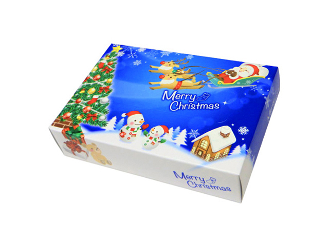 販促用ティッシュ ポストカードクリスマス 25W 100個