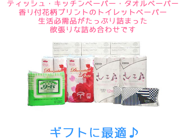 販促用 贈答用 ファミリーセット 紙関係の日用品詰め合わせ