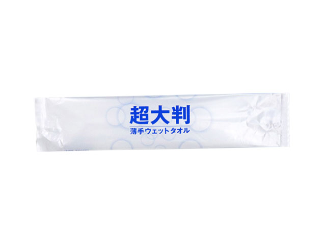 使い捨ておしぼり iiもの本舗 フレッシュプラス 超大判 薄手ウェットタオル 50本入