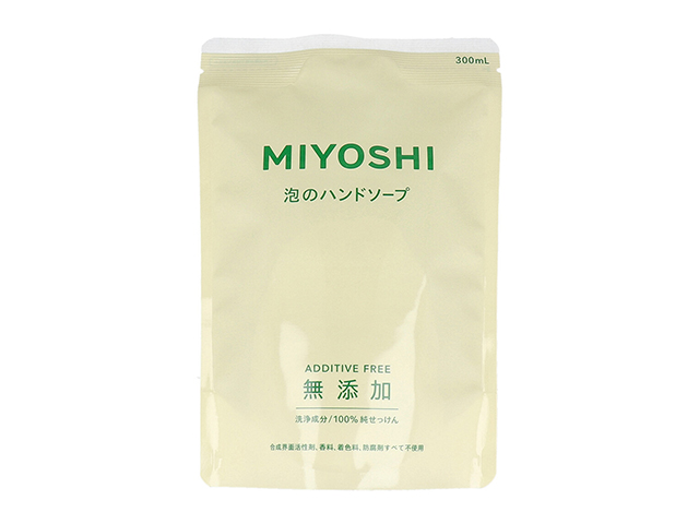 ミヨシ石鹸 無添加せっけん 泡のハンドソープ 詰替用 300ml 24パック