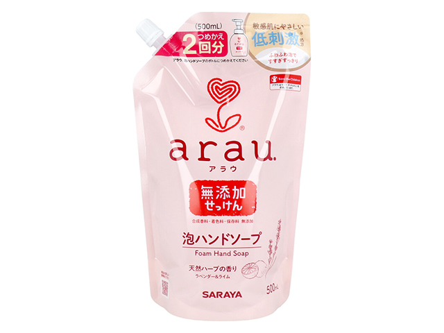 サラヤ arau.アラウ 泡ハンドソープ 詰替用 500mlＸ10パック