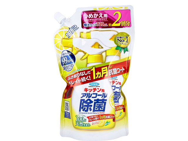 除菌アルコール フマキラー キッチン用アルコール 詰替用2回分 720mlＸ5個