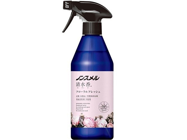 ノンスメル清水香 衣類／布製品／空間用 消臭スプレー フローラルフレッシュの香り スプレー本体 400mLＸ6本