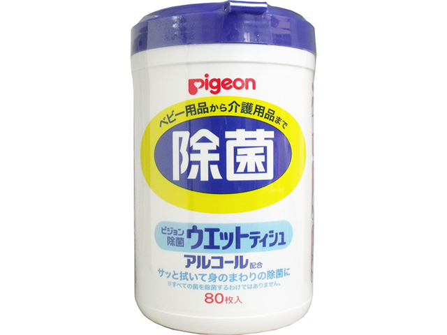 ピジョン 除菌ウエットティッシュ 本体 80枚入りＸ6本