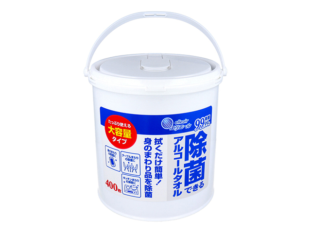 除菌ウェットティッシュ エリエール 除菌できるアルコールタオル 本体 大容量400枚入り