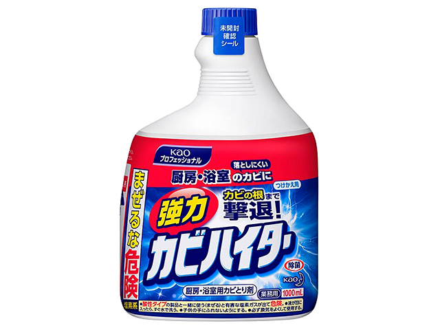 カビ取り用洗浄剤 花王プロフェッショナル 業務用強力カビハイター つけかえ用 1000mLＸ6本