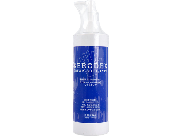 業務用荒れ防止クリーム ケロデックスクリームS ソフトタイプ 400mL