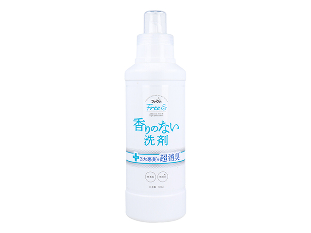 洗濯用合成洗剤 ファーファ フリー＆ 香りのない洗剤 超コンパクト液体洗剤 無香料 本体500gＸ6本
