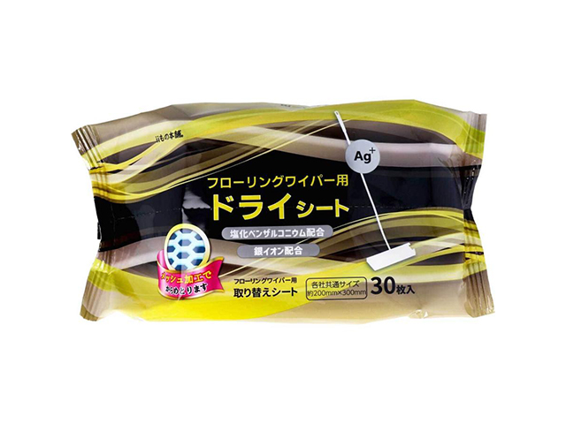 iiもの本舗 フローリングワイパー用 ドライシート ドライタイプ 無香料 各社共通サイズ 30枚入り X30パック
