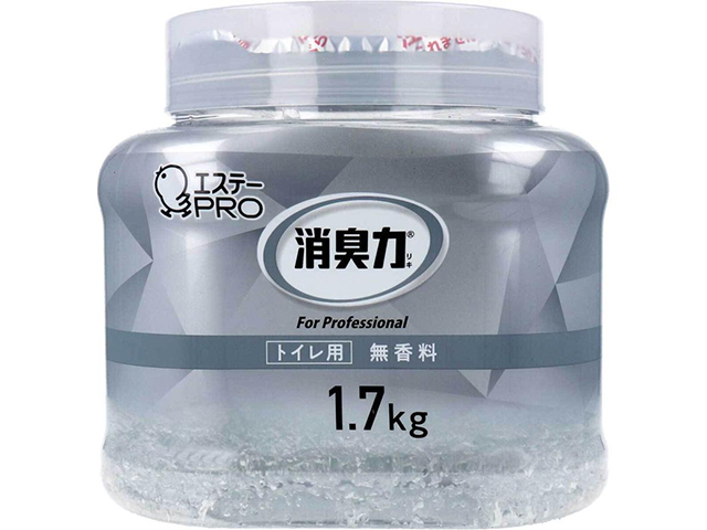 業務用消臭剤 エステー 消臭力 クラッシュゲルタイプ トイレ用 無香料 本体 1.7kg X4個